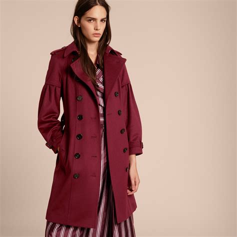 burberry wool trench burgundy|Burberry trench coat waterproof.